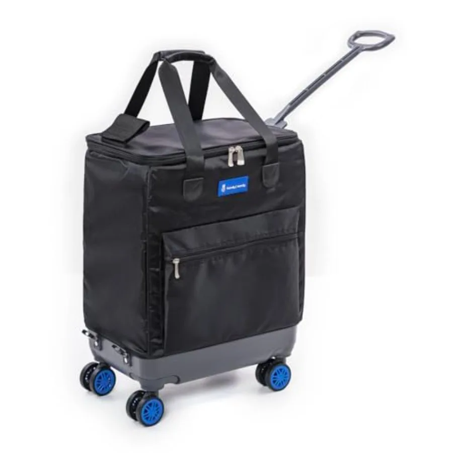 Roler Bag Fold Flat Patent Reusable Grocery Bag On Wheels Shopping Trolley Rolling Tote with Zipper Closure Lightweight Compact
Roler Bag Fold Flat Patent Reusable Grocery Bag On Wheels Shopping Trolley Rolling Tote with Zipper Closure Lightweight Compact