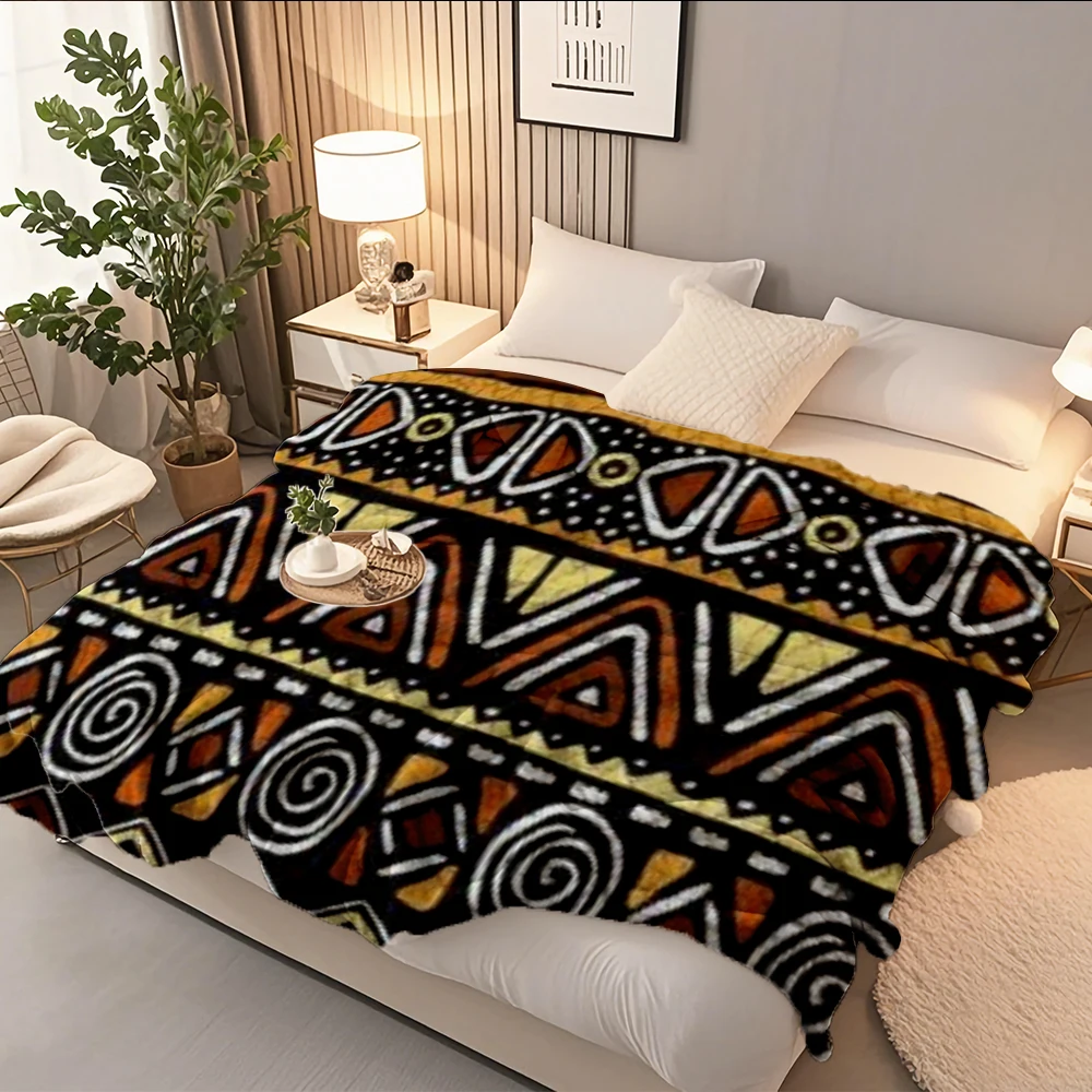 Odor-resistant Flannel Cozy Blanket African Tribal Pattern Modern Design Bedsheet Double-sided Throw Moisture-wicking Blankets
Odor-resistant Flannel Cozy Blanket African Tribal Pattern Modern Design Bedsheet Double-sided Throw Moisture-wicking Blankets