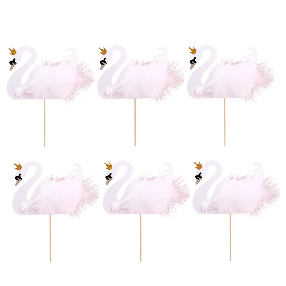 6 pcs Swan Cake Topper Unique Shape for Wedding Birthday Party Baking DIY Decorations Paper Insert Baby Girl Elegant Design Cake
6 pcs Swan Cake Topper Unique Shape for Wedding Birthday Party Baking DIY Decorations Paper Insert Baby Girl Elegant Design Cake