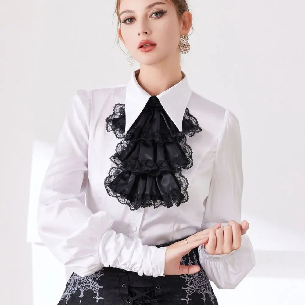 Шикарный съемный воротник эпохи Возрождения, винтажный элегантный елизаветинский воротник, викторианский костюм, оперный воротник с рюшами, косплей
Шикарный съемный воротник эпохи Возрождения, винтажный элегантный елизаветинский воротник, викторианский костюм, оперный воротник с рюшами, косплей