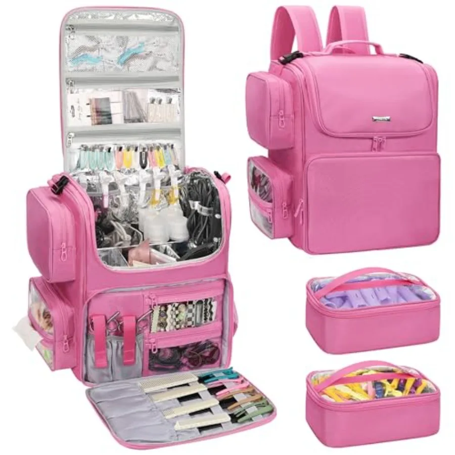 Hair Tools Travel Bag Hair Stylist Backpack Hairdresser Cosmetology Bag, Heat Insulation Full Layer for Curling Iron, Hair Stra
Hair Tools Travel Bag Hair Stylist Backpack Hairdresser Cosmetology Bag, Heat Insulation Full Layer for Curling Iron, Hair Stra