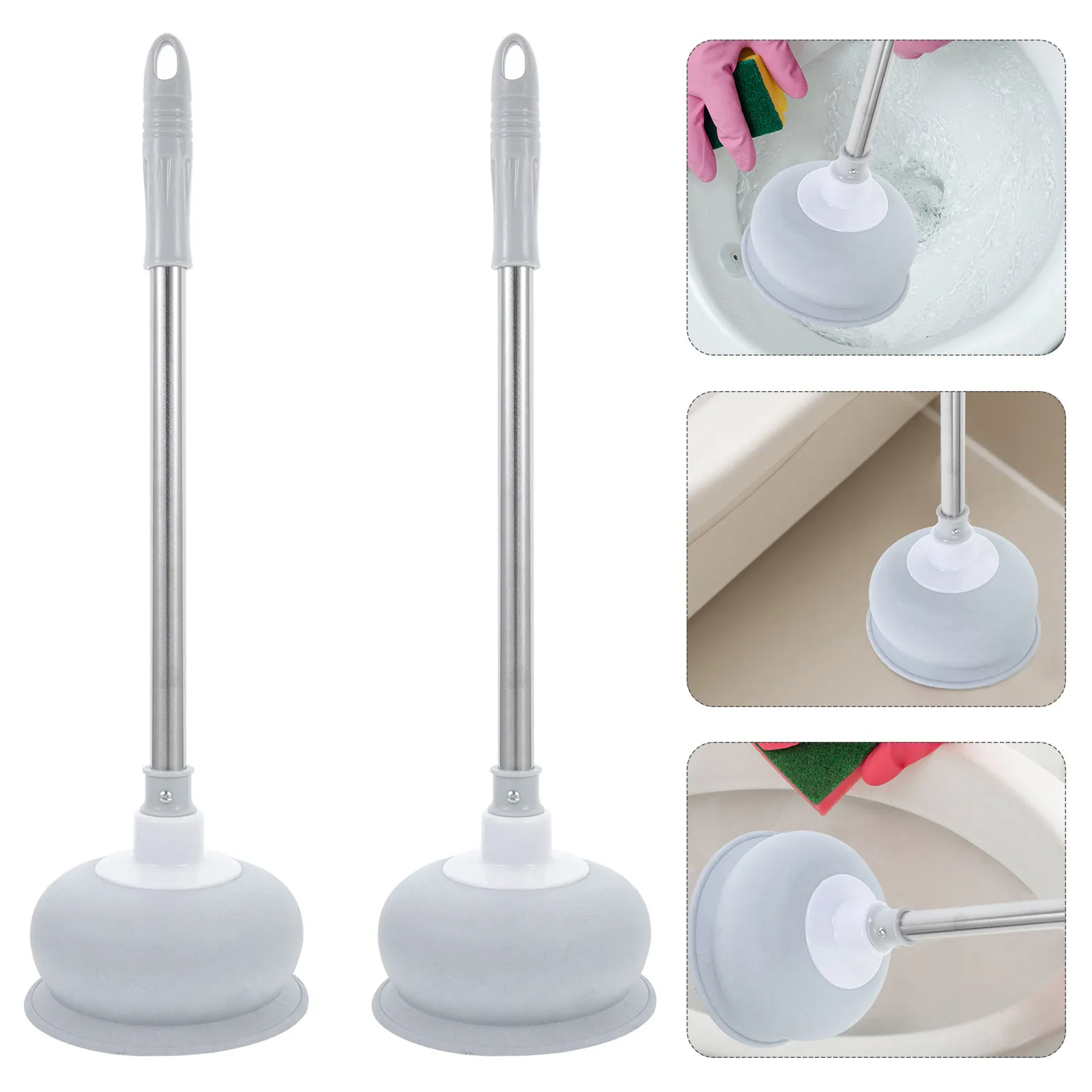 Набор из 2-х прочных вантузов для унитаза с длинной ручкой, для устранения засоров, для дома, офиса, отеля
Набор из 2-х прочных вантузов для унитаза с длинной ручкой, для устранения засоров, для дома, офиса, отеля