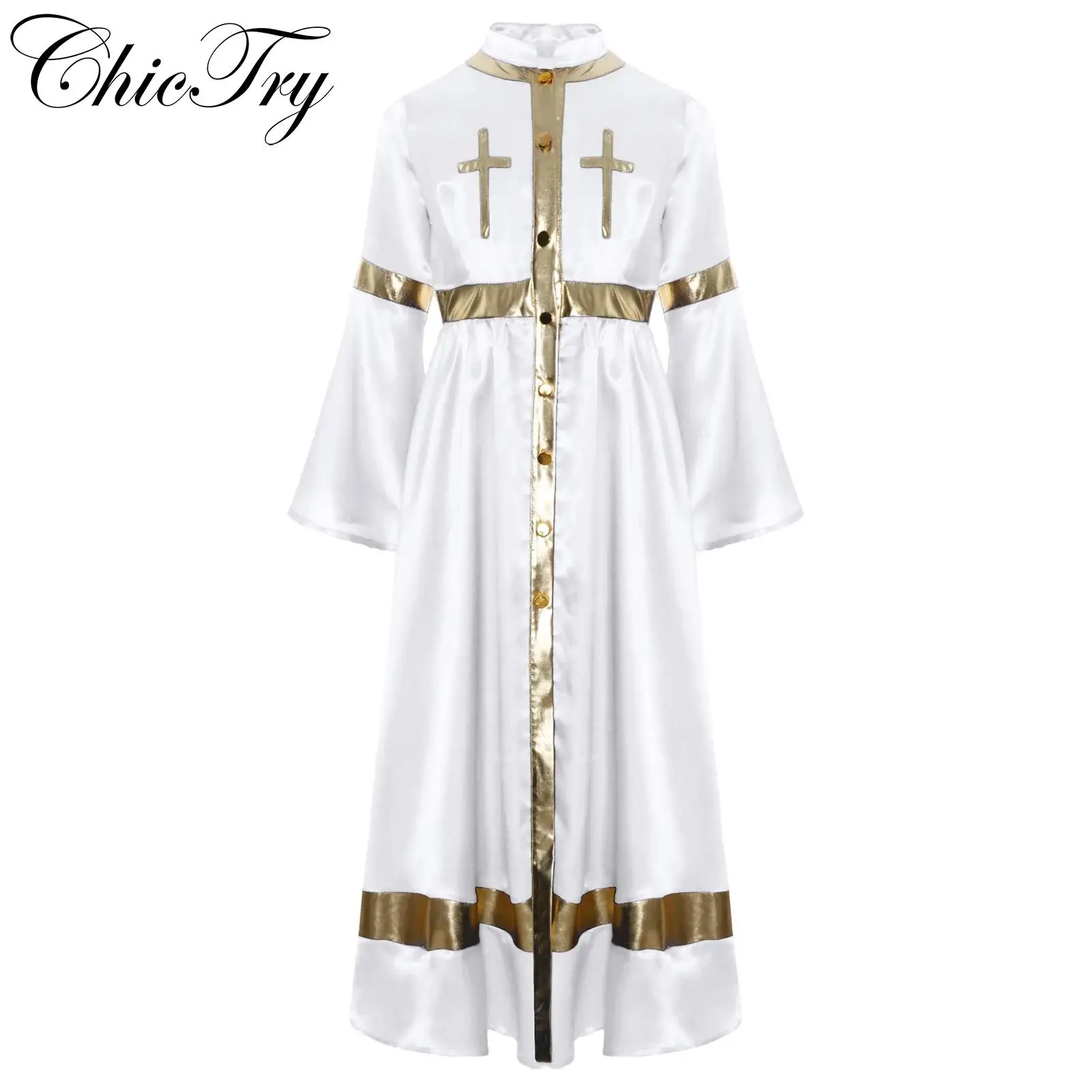 Kid Girls Color Block Cosplay Long Dress Mock Neck Costumes Church Liturgical Praise Dress for Religious Ceremonies Themed Party
Kid Girls Color Block Cosplay Long Dress Mock Neck Costumes Church Liturgical Praise Dress for Religious Ceremonies Themed Party
