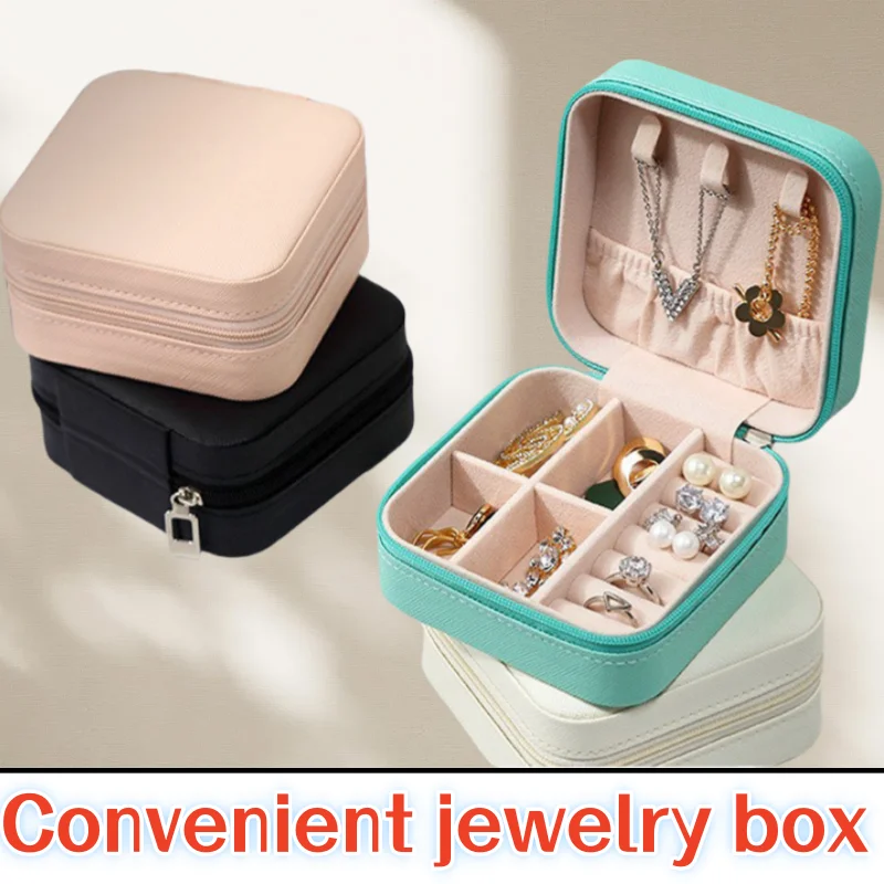 1PC Jewelry Organizer Display Travel Jewelry Zipper Case Boxes Earrings Necklace Ring Portable Jewelry Box Leather Storage
1PC Jewelry Organizer Display Travel Jewelry Zipper Case Boxes Earrings Necklace Ring Portable Jewelry Box Leather Storage