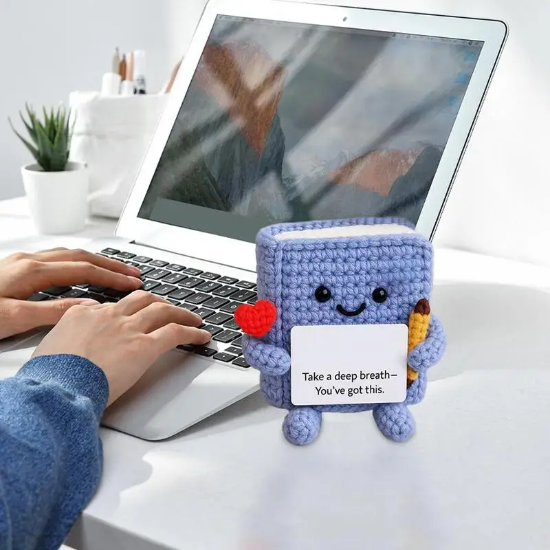 Crochet Doll With Positive Messages Tiny Positive Book Crochet Collectible Cute Funny Knitted Room Desk Decor For Home Men Women
Crochet Doll With Positive Messages Tiny Positive Book Crochet Collectible Cute Funny Knitted Room Desk Decor For Home Men Women