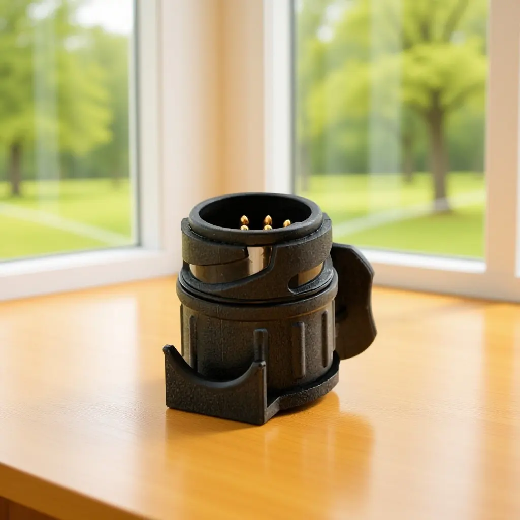 Waterproof Trailer Connection Adapter 13 to 7 Pin Converter with Weatherproof Locking Flap for 12V Light Systems
Waterproof Trailer Connection Adapter 13 to 7 Pin Converter with Weatherproof Locking Flap for 12V Light Systems