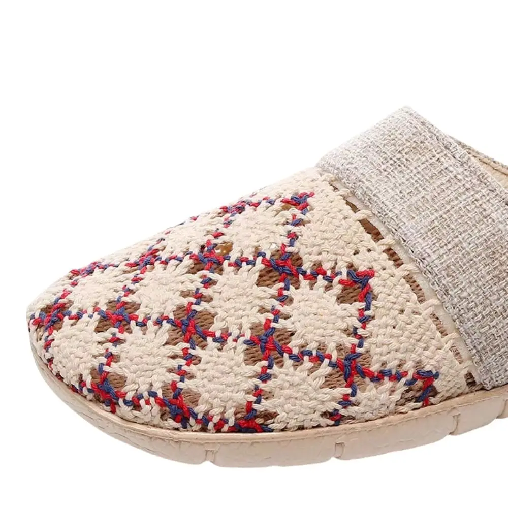 Fashion Hollow Out Flax Slippers Women Flowers Soft Sole Summer Slides Sandals Shoes Non-Slip Closed Toe Linen Slippers Summer
Fashion Hollow Out Flax Slippers Women Flowers Soft Sole Summer Slides Sandals Shoes Non-Slip Closed Toe Linen Slippers Summer
