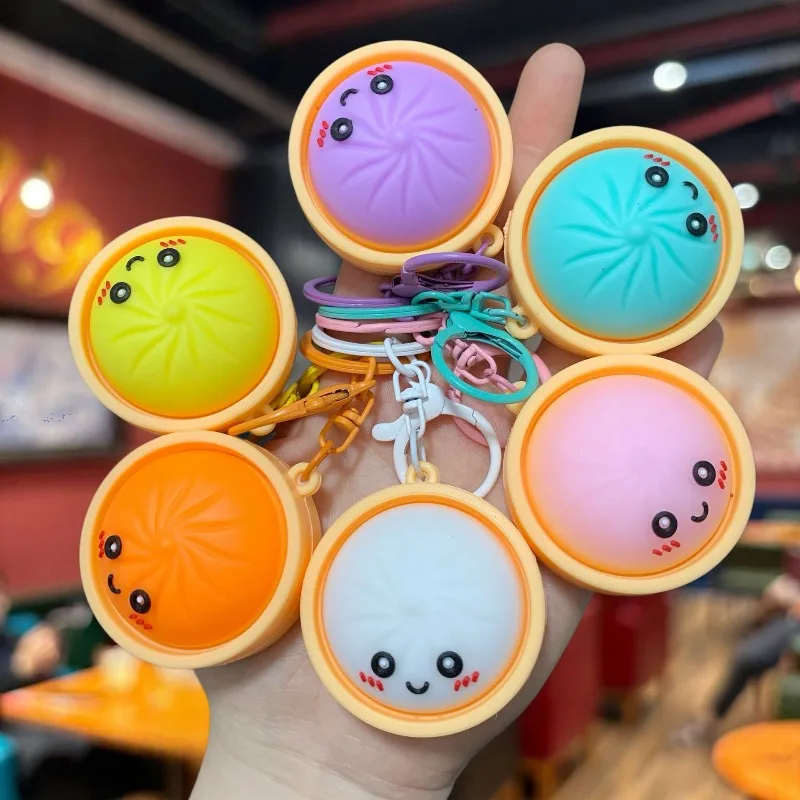 Cute Cartoon Steamed Bread Keychain, Silicone Bag with Wristband, Colorful Food-shaped Keychain, Fashionable Daily Accessories.
Cute Cartoon Steamed Bread Keychain, Silicone Bag with Wristband, Colorful Food-shaped Keychain, Fashionable Daily Accessories.