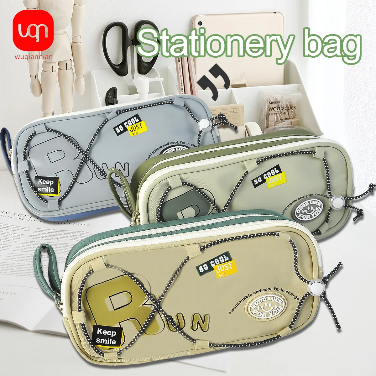 WQN-1PC's New Kawaii Double-Bundle Cute Pencil Case With Creative Design And Large Capacity Stationery Pencil Case Stationery
WQN-1PC's New Kawaii Double-Bundle Cute Pencil Case With Creative Design And Large Capacity Stationery Pencil Case Stationery
