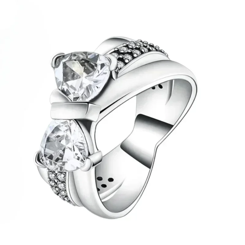 925 Sterling Silver New Sparkling Bow Ring Big-row Ring Original Charm Accessories for Women Jewelry Luxury Fine Gifts
925 Sterling Silver New Sparkling Bow Ring Big-row Ring Original Charm Accessories for Women Jewelry Luxury Fine Gifts
