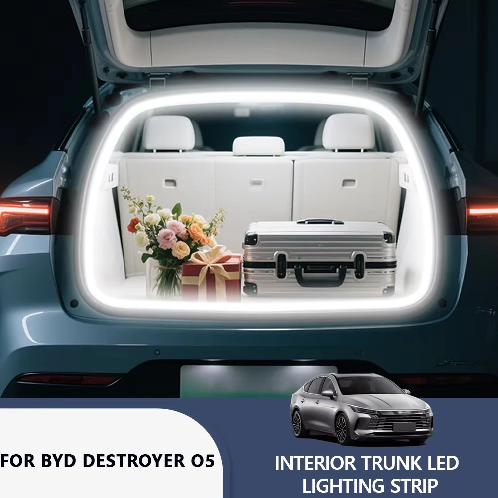 FOR BYD DESTROYER 05 Rear Trunk LED Light Bar Strips Trunk Interior Decorative Lamp Strip Luggage Atmosphere Light
FOR BYD DESTROYER 05 Rear Trunk LED Light Bar Strips Trunk Interior Decorative Lamp Strip Luggage Atmosphere Light