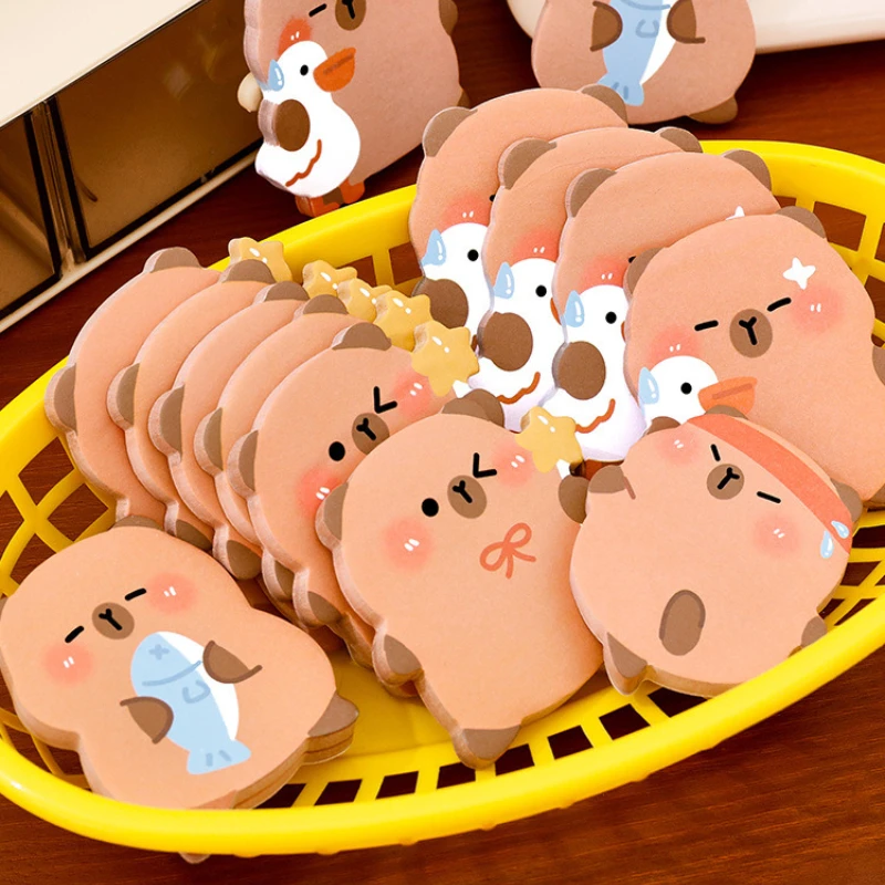 10Pcs/Lot Cute Capybara Sticky Note 60Sheets/book Kawaii Bear Capybara Shaped Memo Pad Message Writing Pads School Stationery
10Pcs/Lot Cute Capybara Sticky Note 60Sheets/book Kawaii Bear Capybara Shaped Memo Pad Message Writing Pads School Stationery