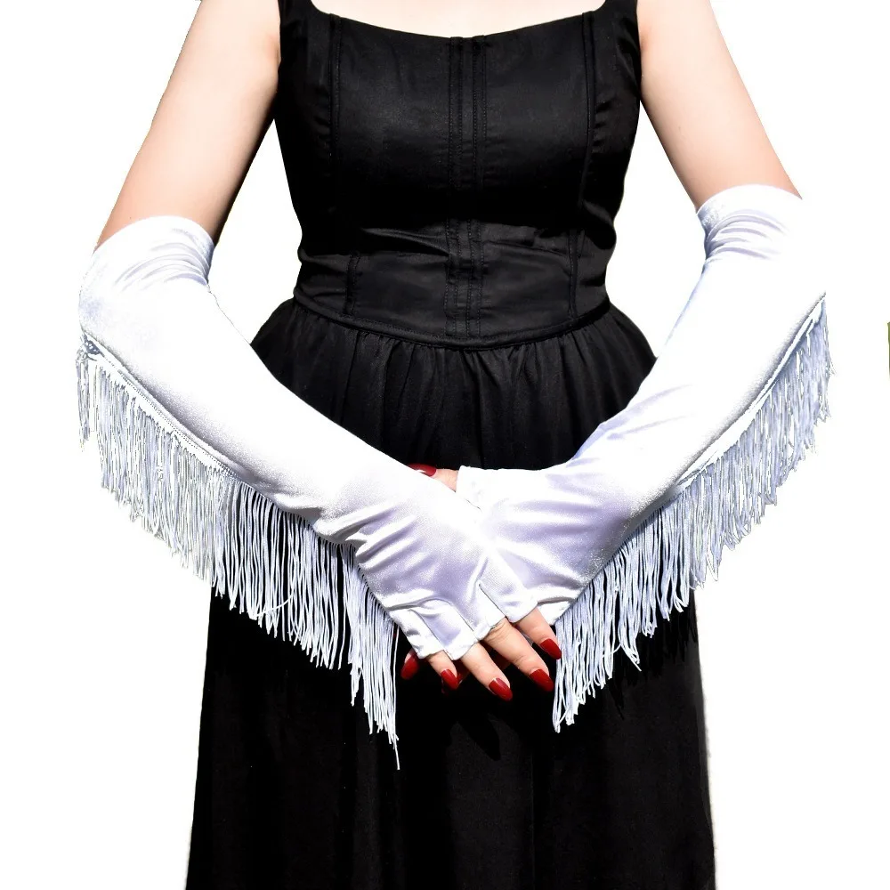 Simple Opera Lady Long Gloves Musical Fashion Fringe Tassel Gloves Stretch Tassel Stage Dance Mittens Performance Party
Simple Opera Lady Long Gloves Musical Fashion Fringe Tassel Gloves Stretch Tassel Stage Dance Mittens Performance Party
