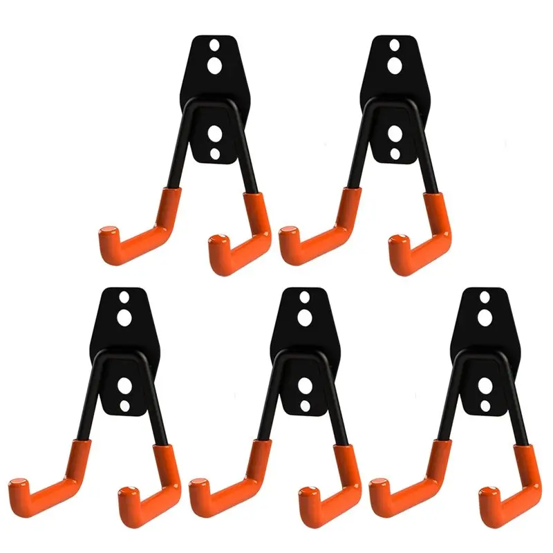 T21C Wall Mounted Heavy Duty Metal Hooks Set Of 5PCS For Garage Bike Non Slip Storage Racks For Garden Tools And Home S
T21C Wall Mounted Heavy Duty Metal Hooks Set Of 5PCS For Garage Bike Non Slip Storage Racks For Garden Tools And Home S