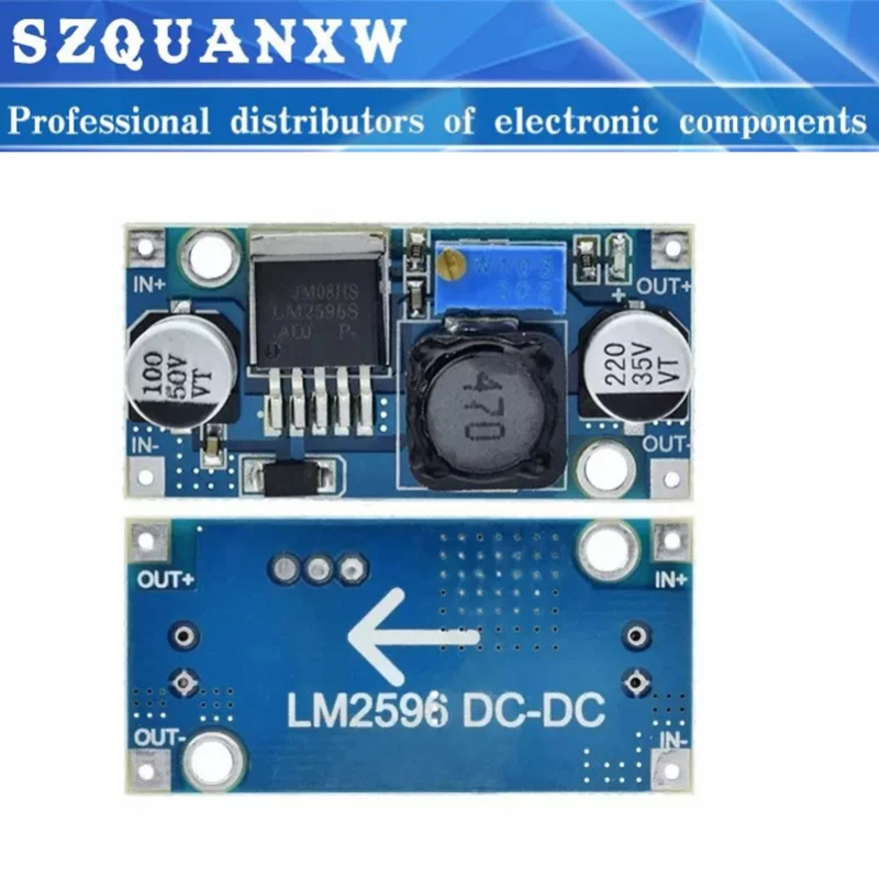 LM2596 Power Converter Step Down Module LM2596S DC-DC 1.5V-35V Adjustable Step Down power Supply module 3.3V/5V/12V/24V
LM2596 Power Converter Step Down Module LM2596S DC-DC 1.5V-35V Adjustable Step Down power Supply module 3.3V/5V/12V/24V