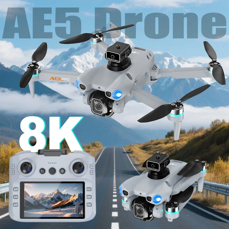 Оригинальный новый дрон AE5 4K Professional 5G GPS 360 ° Лазерный экран для предотвращения препятствий, дистанционный бесщеточный складной квадрокоптер, радиоуправляемые игрушки
Оригинальный новый дрон AE5 4K Professional 5G GPS 360 ° Лазерный экран для предотвращения препятствий, дистанционный бесщеточный складной квадрокоптер, радиоуправляемые игрушки