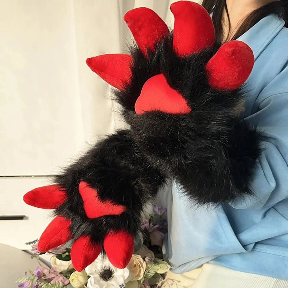 Handmade Cartoon Dragon Animal Paw Gloves Cute Anime Fursuit Accessory Kawaii Cosplay Claw Puppet Props for Furry Convention
Handmade Cartoon Dragon Animal Paw Gloves Cute Anime Fursuit Accessory Kawaii Cosplay Claw Puppet Props for Furry Convention