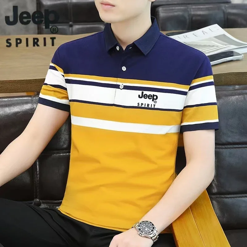 JEEP SPIRIT - Men's Polo Shirt Summer 2026 High-quality New Style for Young and Middle-aged Business Casual Lapel Short-sleeved
JEEP SPIRIT - Men's Polo Shirt Summer 2026 High-quality New Style for Young and Middle-aged Business Casual Lapel Short-sleeved