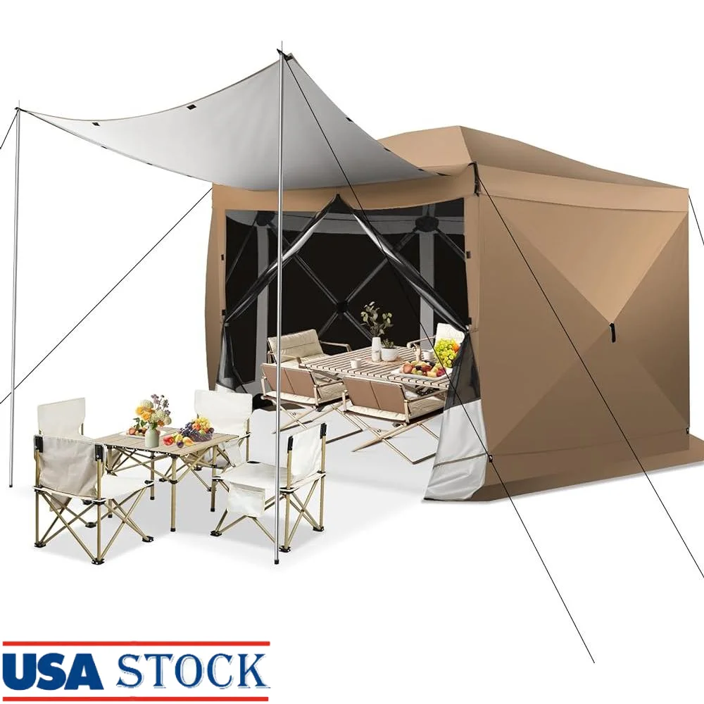 Pop Up Screen Tent Gazebo Camping Room Instant Canopy Mosquito Net Waterproof UV Resistant Outdoor Portable Shelter 12x12 Space
Pop Up Screen Tent Gazebo Camping Room Instant Canopy Mosquito Net Waterproof UV Resistant Outdoor Portable Shelter 12x12 Space