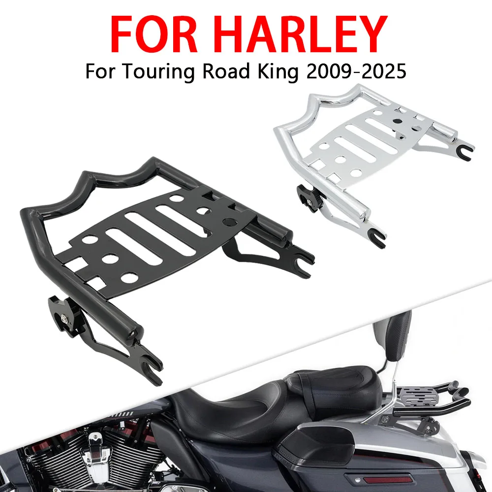 Новый задний багажник-кронштейн в стиле Crown для мотоциклов Harley Touring Street Glide Road King Road Glide
Новый задний багажник-кронштейн в стиле Crown для мотоциклов Harley Touring Street Glide Road King Road Glide