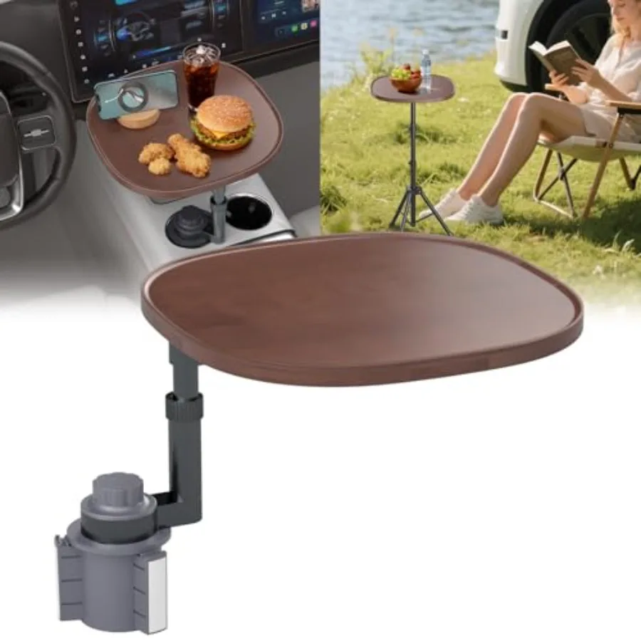 Car Tray Table and Car Laptop Desk - Height Adjustable 360° Swivel Tripod Solid Wood Car Laptop Mount and Cup Holder Table-Stee
Car Tray Table and Car Laptop Desk - Height Adjustable 360° Swivel Tripod Solid Wood Car Laptop Mount and Cup Holder Table-Stee