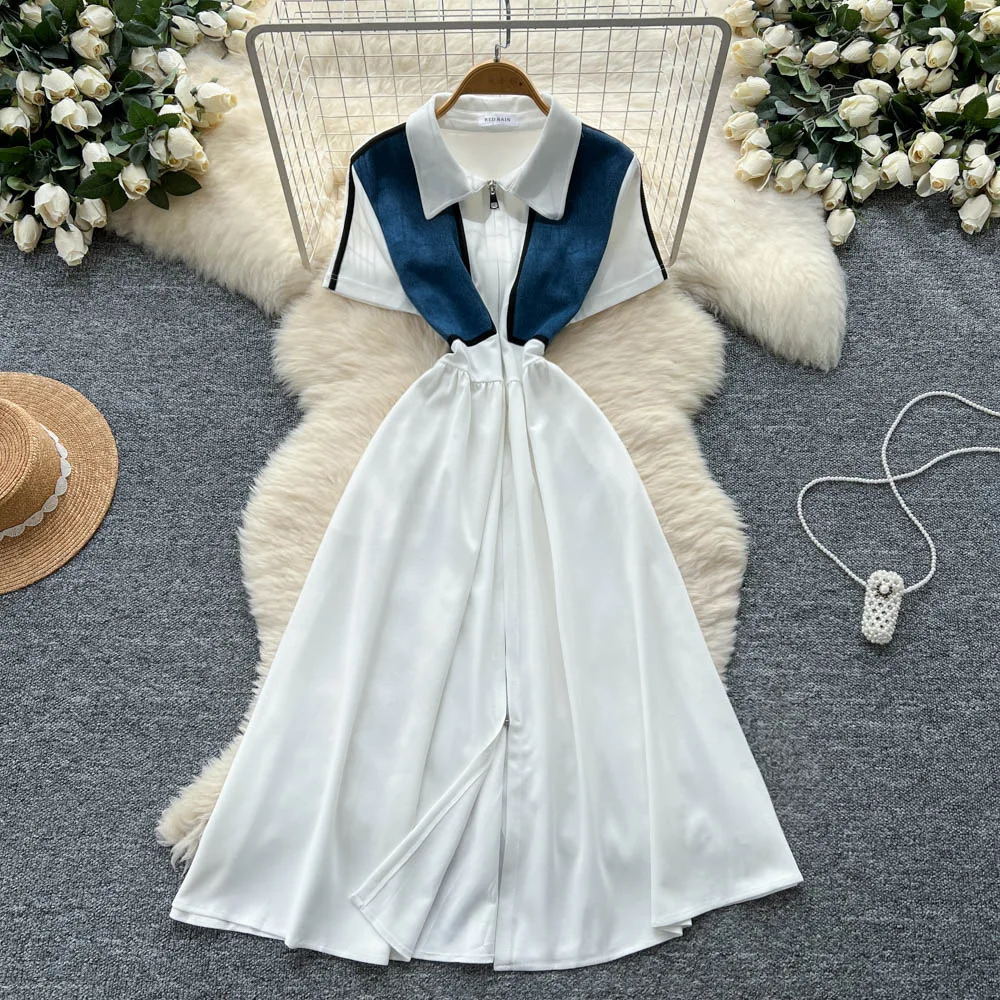 Long Dress Women Dresses A Line Vestidos Streetwear Short Sleeve High Waist Elegant Denim Splice Y2k Work Two Fakes 2025
Long Dress Women Dresses A Line Vestidos Streetwear Short Sleeve High Waist Elegant Denim Splice Y2k Work Two Fakes 2025