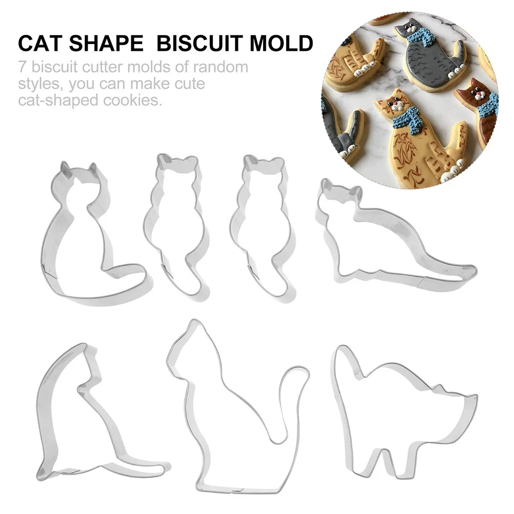 5 Pcs Cat Cookie Stainless Steel Baking Mold Non Stick Easy Clean Kitchen Tools Pastry Form Cake Shop Use
5 Pcs Cat Cookie Stainless Steel Baking Mold Non Stick Easy Clean Kitchen Tools Pastry Form Cake Shop Use