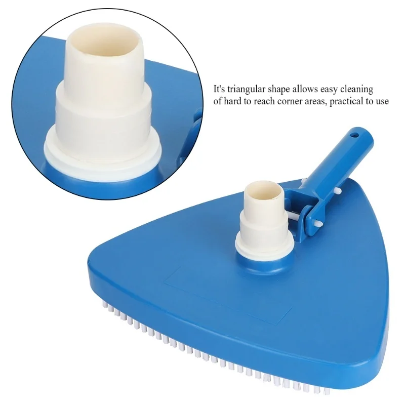 Portable Weighted Triangular Shape Swimming Pool Vacuum Head Brush Cleaning Tool Accessories
Portable Weighted Triangular Shape Swimming Pool Vacuum Head Brush Cleaning Tool Accessories