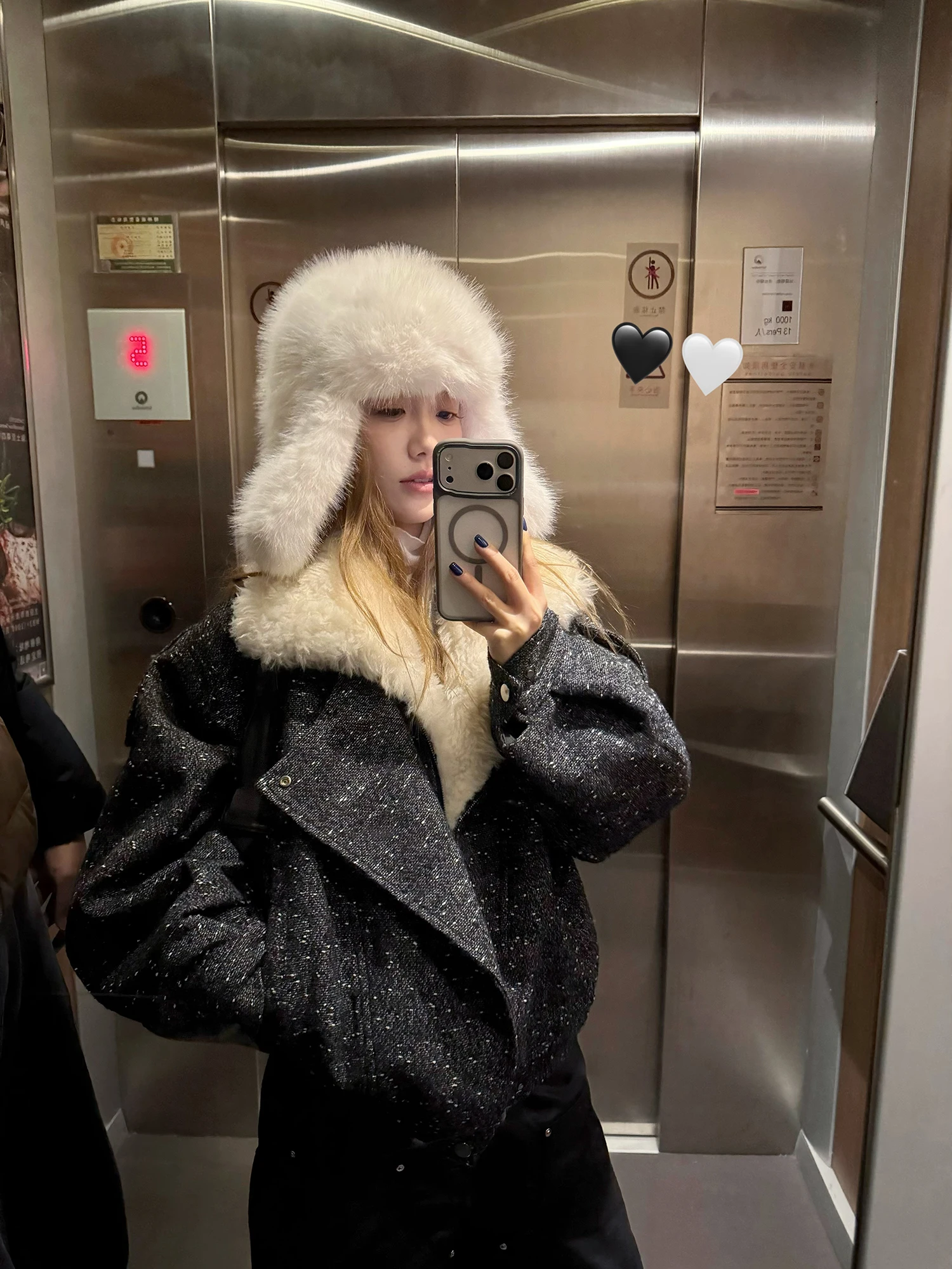 Шерстяная твидовая куртка из овечьей шерсти с отстегивающимся воротником, свободного кроя, с белыми точками, для женщин, повседневная, длинная
Шерстяная твидовая куртка из овечьей шерсти с отстегивающимся воротником, свободного кроя, с белыми точками, для женщин, повседневная, длинная