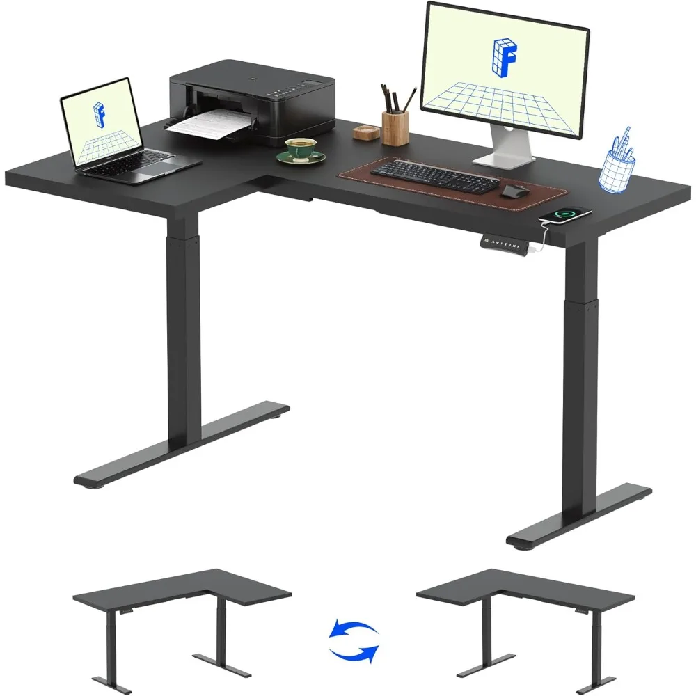 Electric L-Shaped Standing Desk with Dual Motors for Home Office, Adjustable Height for Sitting and Standing Workstations
Electric L-Shaped Standing Desk with Dual Motors for Home Office, Adjustable Height for Sitting and Standing Workstations
