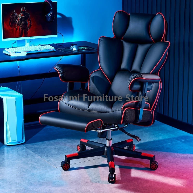 HighQuality Gaming Leather Computer Chair Comfortable Thick Back Office Swivel Chair Adjustable Home Gamer Desk Chair With Wheel
HighQuality Gaming Leather Computer Chair Comfortable Thick Back Office Swivel Chair Adjustable Home Gamer Desk Chair With Wheel