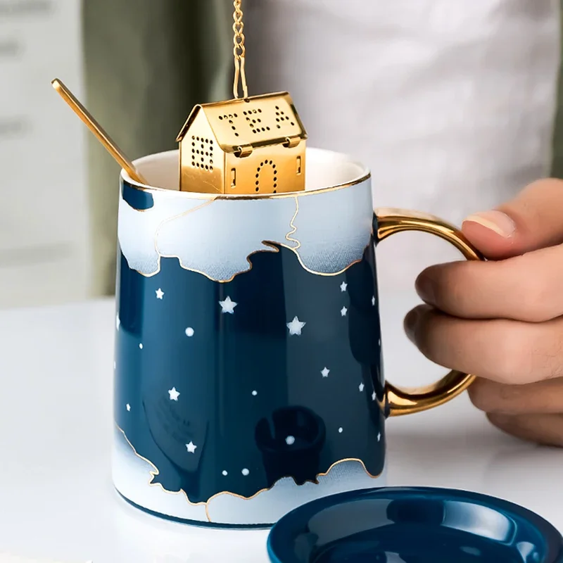 Nordic Coffee Cup Set with Mat and Lid Spoon Ceramic Milk Mug Breakfast Couple Mug Birthday Christmas Valentine's Gift Box P23
Nordic Coffee Cup Set with Mat and Lid Spoon Ceramic Milk Mug Breakfast Couple Mug Birthday Christmas Valentine's Gift Box P23