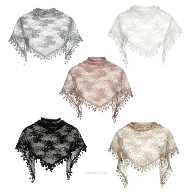 X5XA Soft Polyester Lace Fringe Scarf Multipurpose Sun Wrap Elegant Neckerchief For Outdoor Activities And Fashion
X5XA Soft Polyester Lace Fringe Scarf Multipurpose Sun Wrap Elegant Neckerchief For Outdoor Activities And Fashion