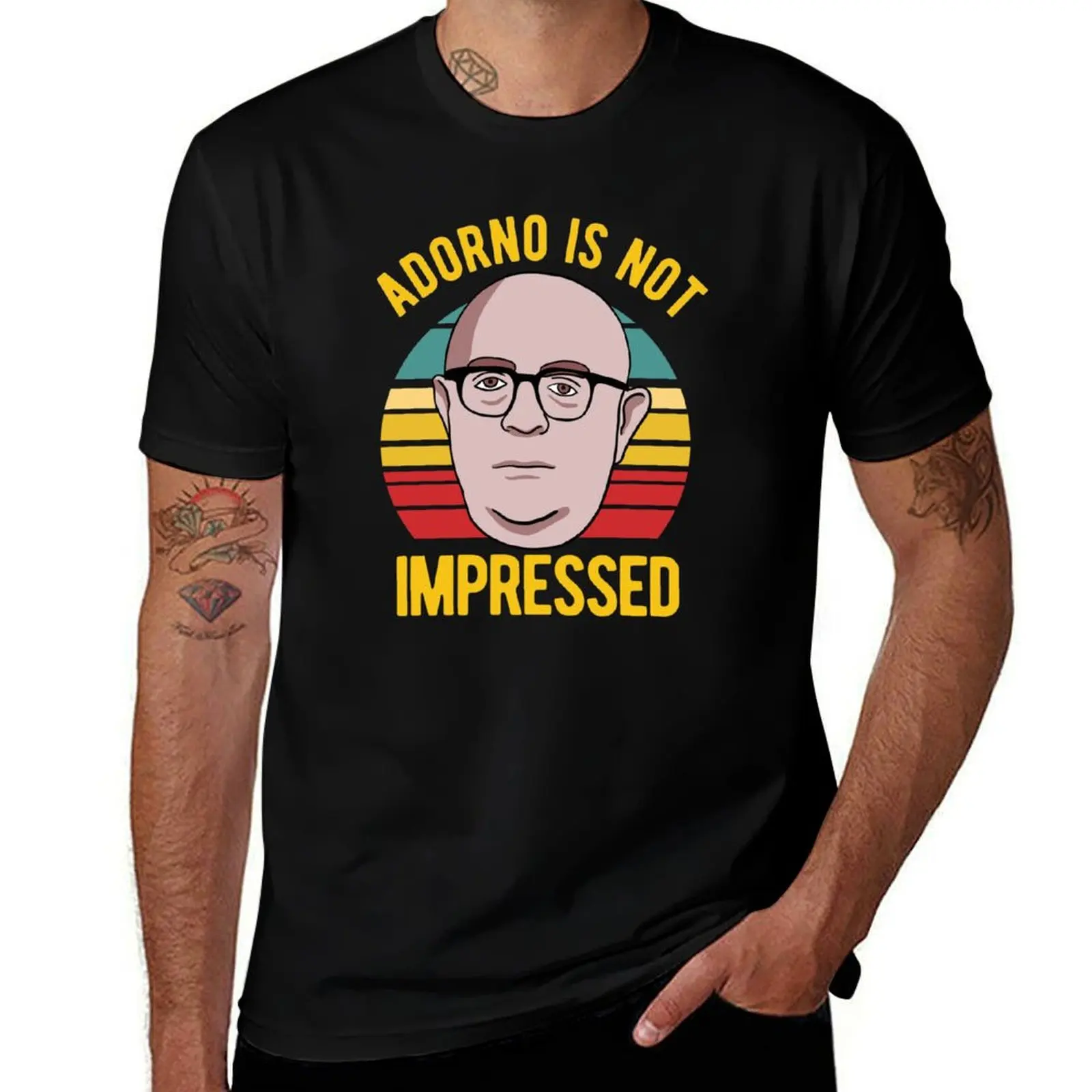 Adorno Is Not Impressed - Philosophy T-Shirt anime t shirts for man funny t shirts man T-shirt
Adorno Is Not Impressed - Philosophy T-Shirt anime t shirts for man funny t shirts man T-shirt