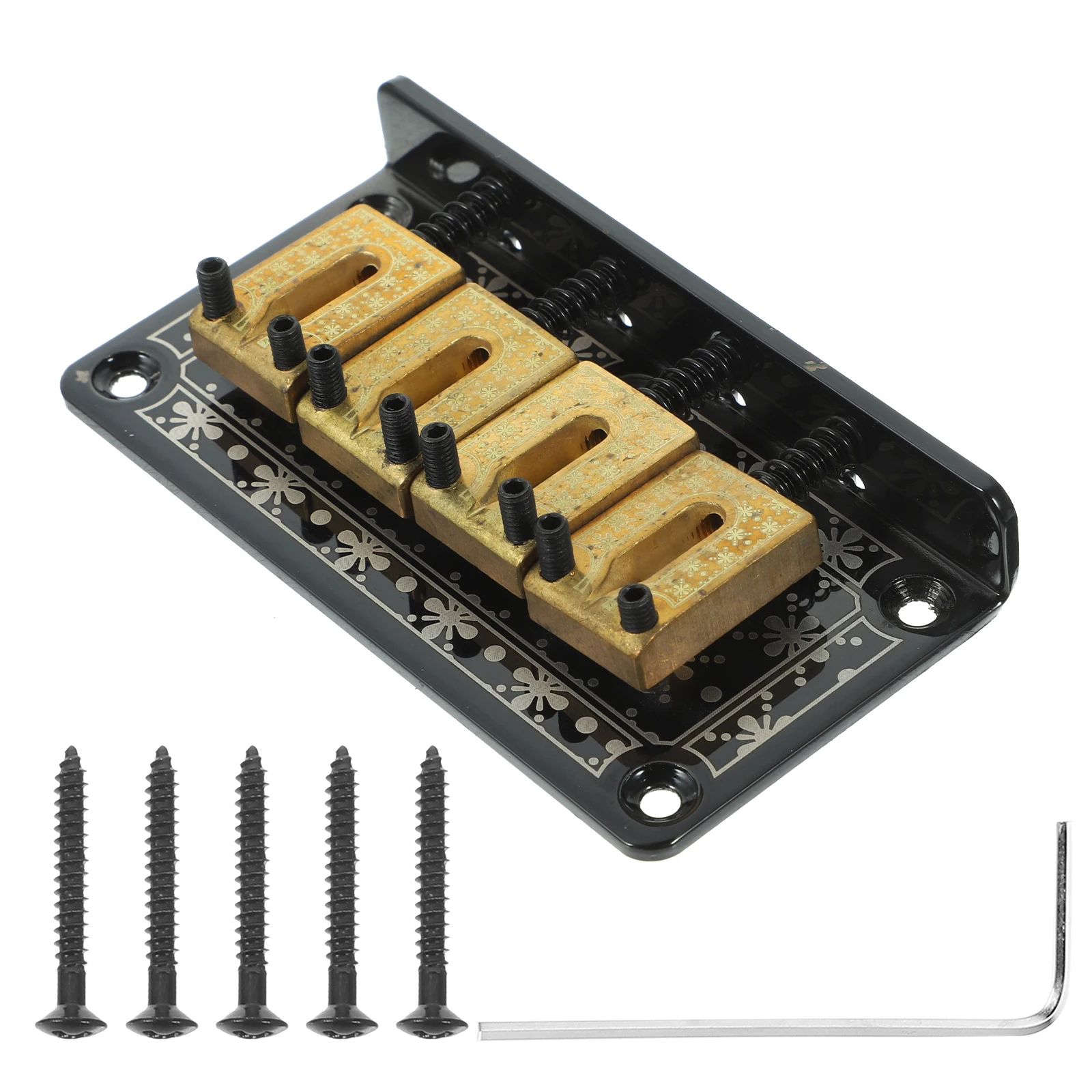 Copper 4 String Tailpiece Hardtail Bridge Set With Screws And Wrench For Ukulele Guitar Accessories Easy Installation
Copper 4 String Tailpiece Hardtail Bridge Set With Screws And Wrench For Ukulele Guitar Accessories Easy Installation