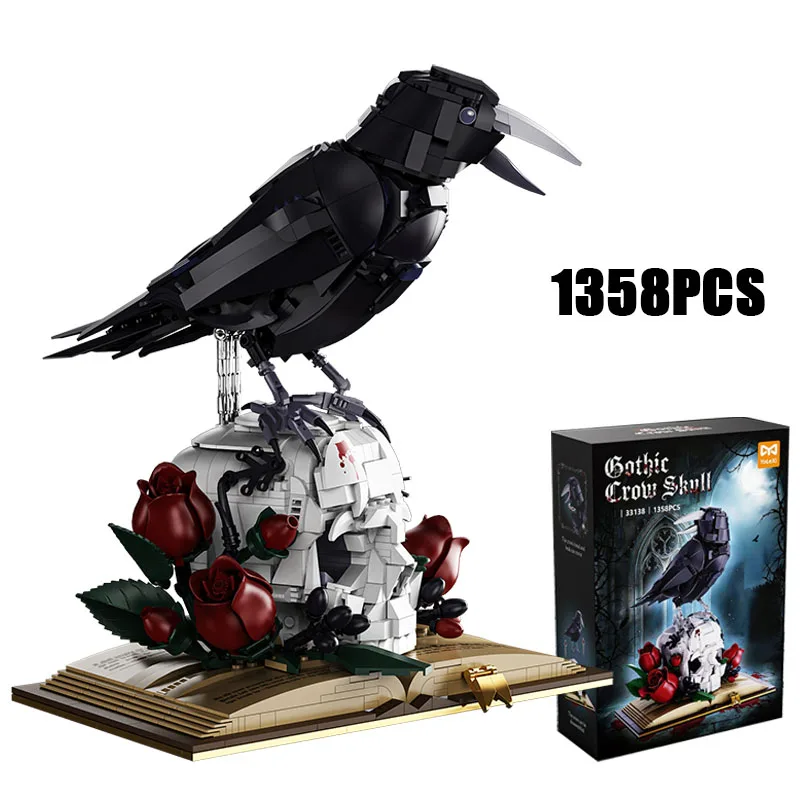 1358PCS Creative Crow Skull Book Model Building Blocks Exquisite Collectibles Construction Bricks Toy Good Gift for Adult
1358PCS Creative Crow Skull Book Model Building Blocks Exquisite Collectibles Construction Bricks Toy Good Gift for Adult