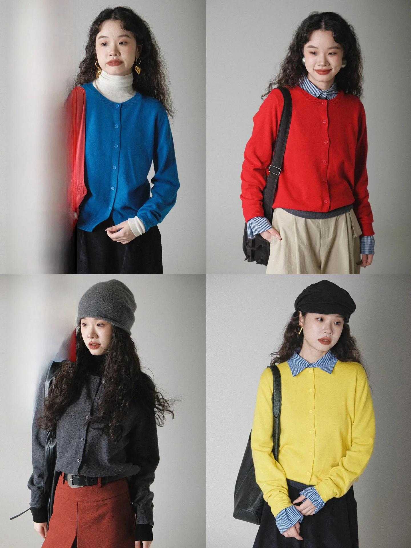 Мягкий вязаный кардиган из шерстяной смеси, однотонный тонкий свитер с длинными рукавами, женская модная осенняя коллекция 2025, новинка Ivy Yang
Мягкий вязаный кардиган из шерстяной смеси, однотонный тонкий свитер с длинными рукавами, женская модная осенняя коллекция 2025, новинка Ivy Yang