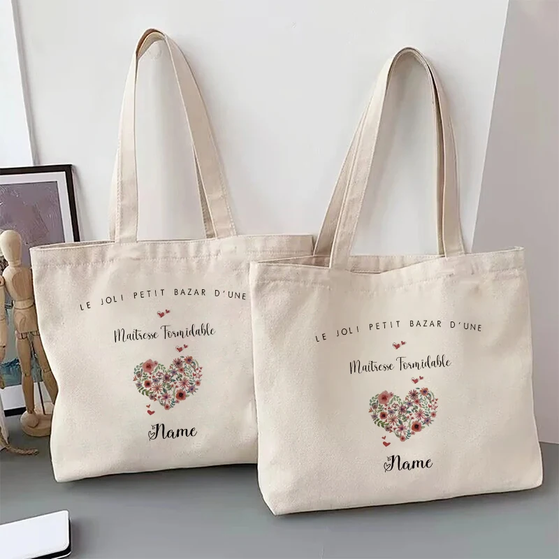 Personalized Name ATSEM Super Nanny Terracotta Heart Patterns Jute Tote Bag for Teacher Gifts Shopping Bag Women Travel Handbag
Personalized Name ATSEM Super Nanny Terracotta Heart Patterns Jute Tote Bag for Teacher Gifts Shopping Bag Women Travel Handbag