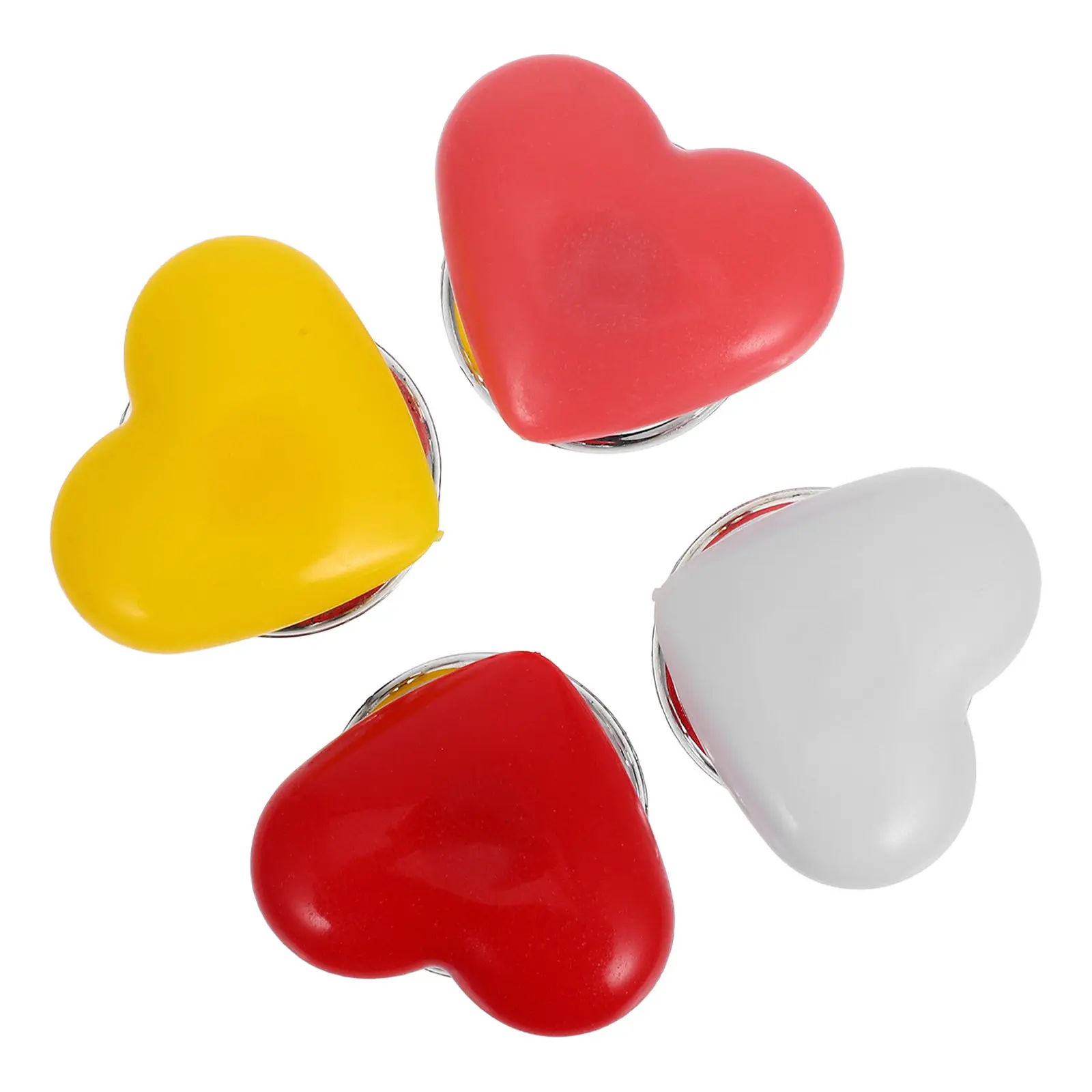 4Pcs Heart Toilet Tank Button Replacement Easy Installation Flush Handle Bathroom Toilet Lid Helper Button Assist Tool