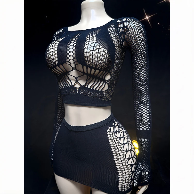 Sexy Women Long Sleeve Fishnet Cover Up Sheer Hollow Out Elastic Bodycon Dress for Music Festival Beach Vacation Without Bikini
Sexy Women Long Sleeve Fishnet Cover Up Sheer Hollow Out Elastic Bodycon Dress for Music Festival Beach Vacation Without Bikini