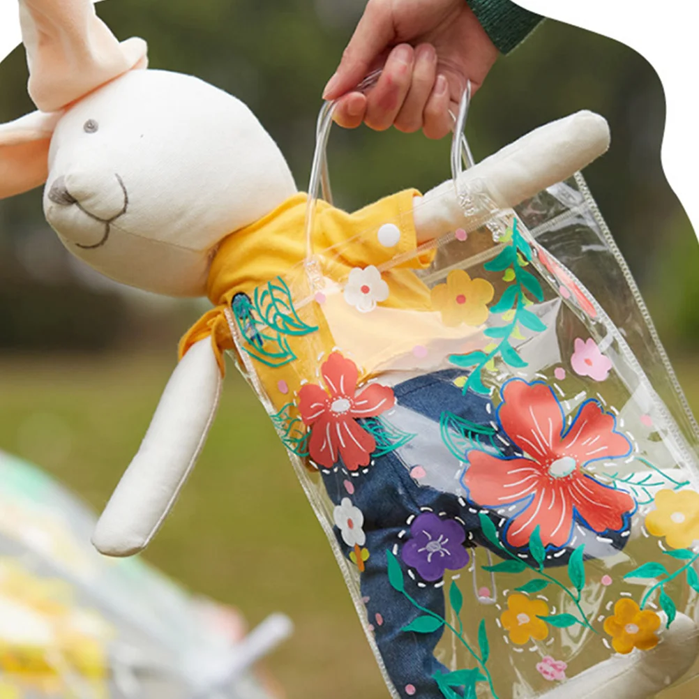 6 Pcs Tote Bags PVC Clear Blank DIY Craft Kids Diy Bags Gift Kids Storage Reusable Diy Painting Bag Shopping Bag
6 Pcs Tote Bags PVC Clear Blank DIY Craft Kids Diy Bags Gift Kids Storage Reusable Diy Painting Bag Shopping Bag