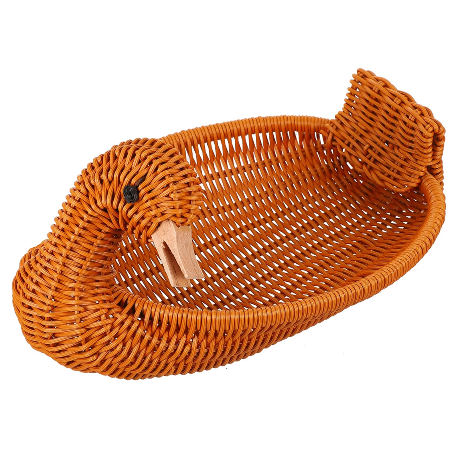 Fruit Storage Basket Duck Shaped Woven Design Premium Imitation Rattan Snack Holder for Home Hotel Supermarket
Fruit Storage Basket Duck Shaped Woven Design Premium Imitation Rattan Snack Holder for Home Hotel Supermarket