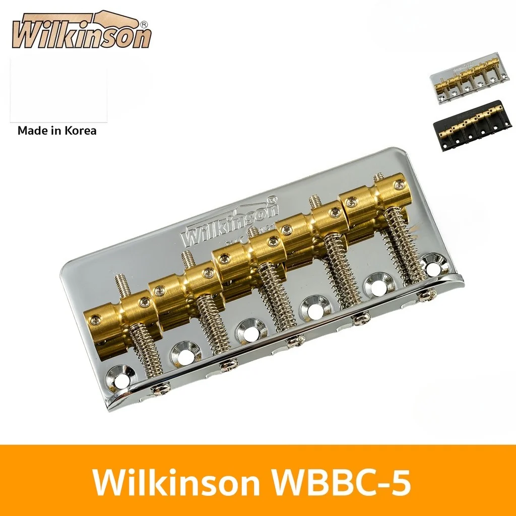 Wilkinson WBBC-5 5-струнный бас-бридж Электрический бас-бридж, сделано в Корее с латунными седлами
Wilkinson WBBC-5 5-струнный бас-бридж Электрический бас-бридж, сделано в Корее с латунными седлами