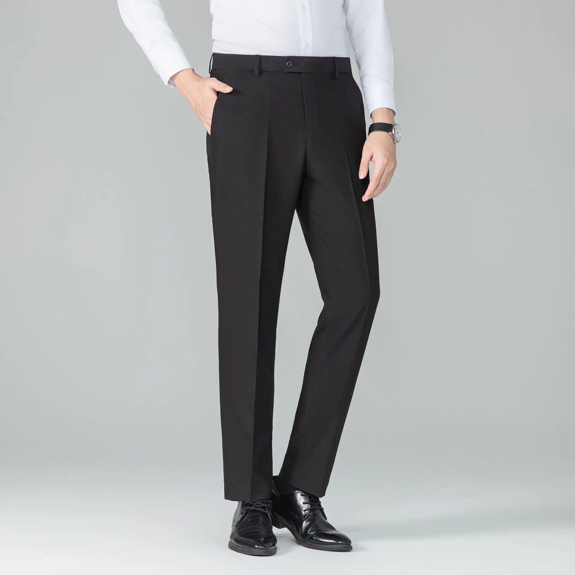 Mens Comfort Wrinkle Free Dress Pants 2026 Fashion Non-Iron Business Casual Suit Pant Male Formal Work Office Straight Trousers
Mens Comfort Wrinkle Free Dress Pants 2026 Fashion Non-Iron Business Casual Suit Pant Male Formal Work Office Straight Trousers