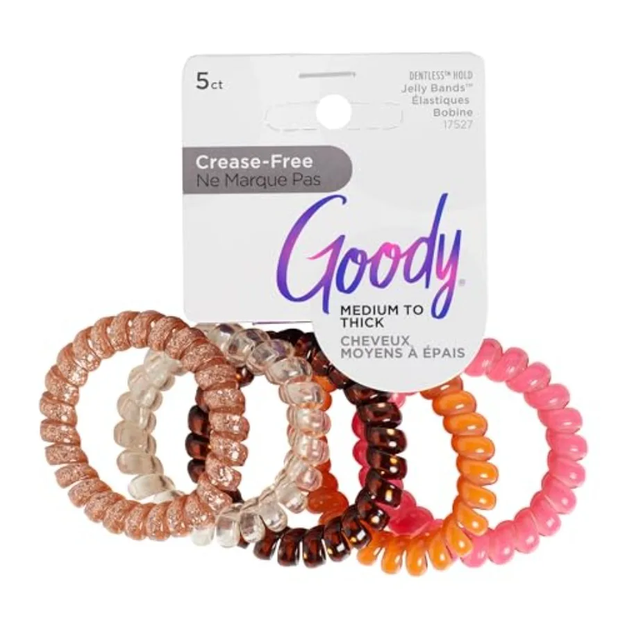 Dentless Spiral Hair Ties, Hair Coils - 5 Ct, Warm Tones, Phone Cord Hair Ties, Secure Hold Jelly Bands for All Occasions, Hair
Dentless Spiral Hair Ties, Hair Coils - 5 Ct, Warm Tones, Phone Cord Hair Ties, Secure Hold Jelly Bands for All Occasions, Hair