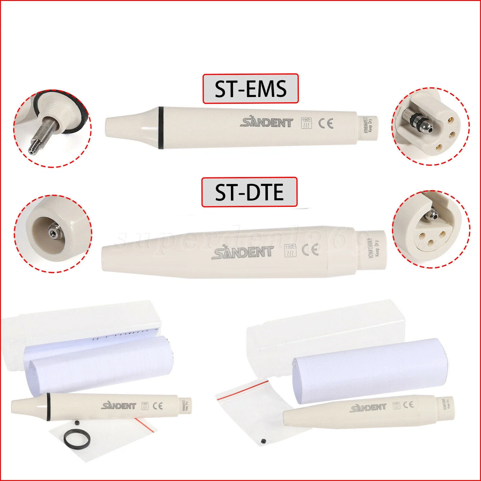 Dental Ultrasonic Piezo Scaler Handpiece Fit For Cavitron WOODPECKER/EMS/SATELEC/DTE
Dental Ultrasonic Piezo Scaler Handpiece Fit For Cavitron WOODPECKER/EMS/SATELEC/DTE