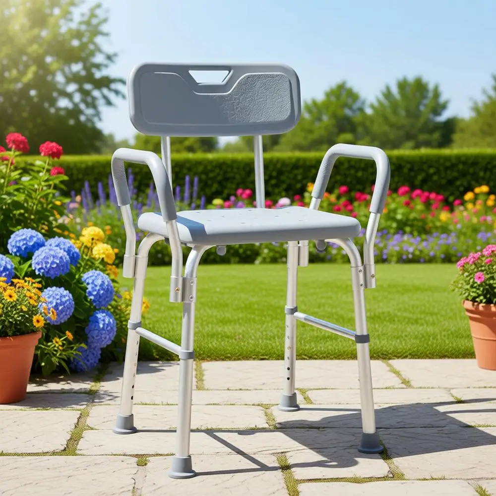 Heavy Duty Shower Chair with Back and Padded Arms - Supports Up to 350 lbs, Ideal for Adults, Seniors & Disabled
Heavy Duty Shower Chair with Back and Padded Arms - Supports Up to 350 lbs, Ideal for Adults, Seniors & Disabled