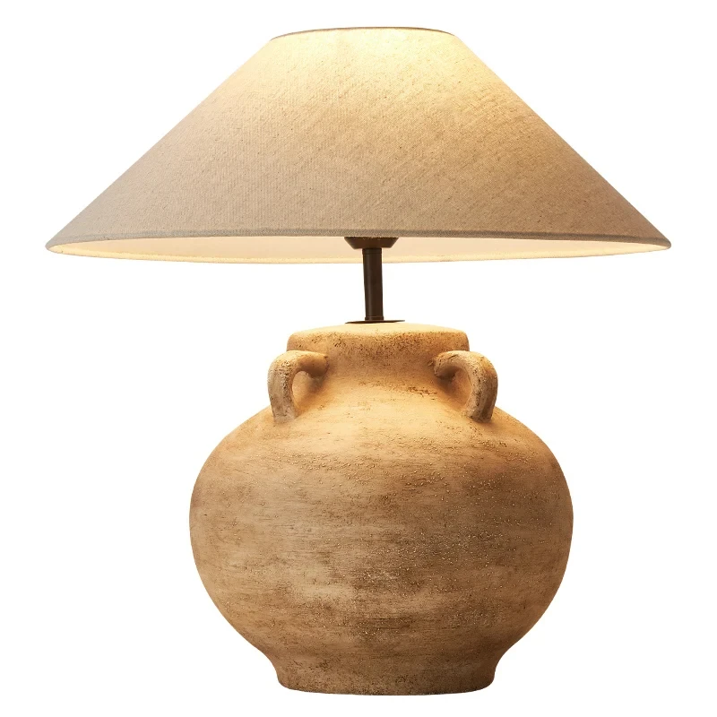 Handmade Table Lamp Ceramic Vintage Wabi Sabi Nordic Designer Fabric Lampshade Bedside Table lights GA27DG
Handmade Table Lamp Ceramic Vintage Wabi Sabi Nordic Designer Fabric Lampshade Bedside Table lights GA27DG