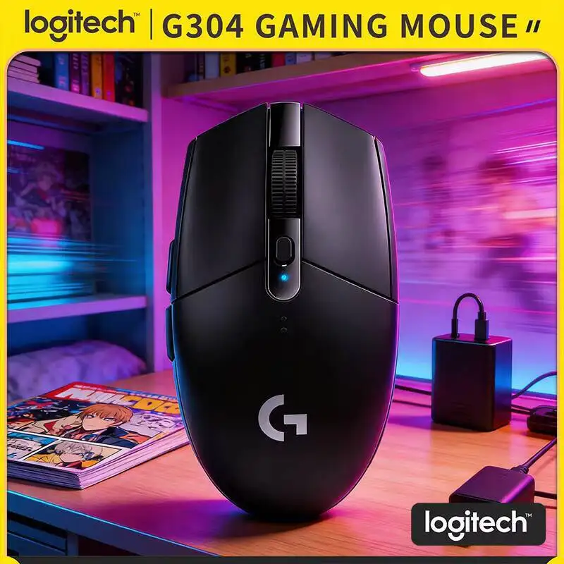 Logitech G304 Wireless Mouse, 12000 DPI HERO Sensor, 6 Programmable Buttons, 250h Battery, Windows macOS Compatible
Logitech G304 Wireless Mouse, 12000 DPI HERO Sensor, 6 Programmable Buttons, 250h Battery, Windows macOS Compatible
