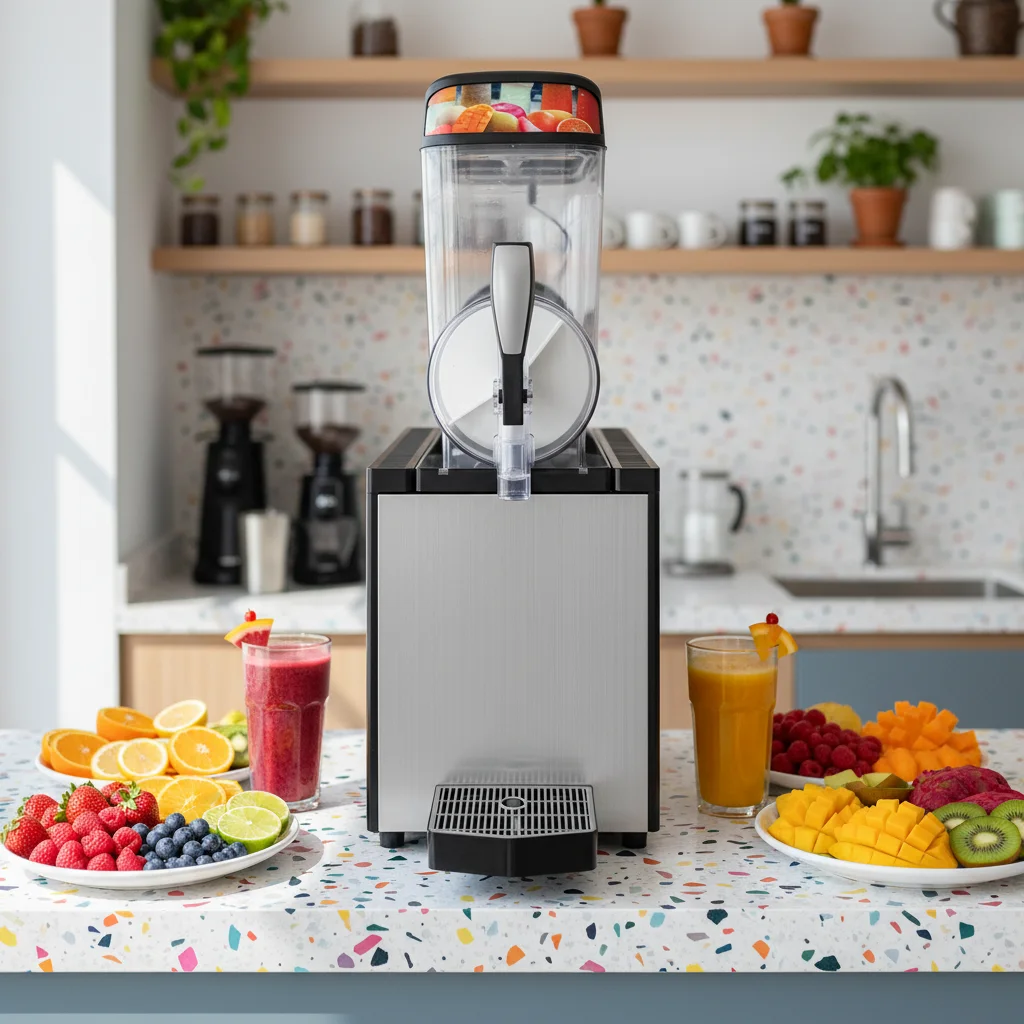 Professional Commercial Smoothie Slush Machine Touch Screen 110V 220V Single Double Triple Tank for Restaurant Bar Tea Shop
Professional Commercial Smoothie Slush Machine Touch Screen 110V 220V Single Double Triple Tank for Restaurant Bar Tea Shop